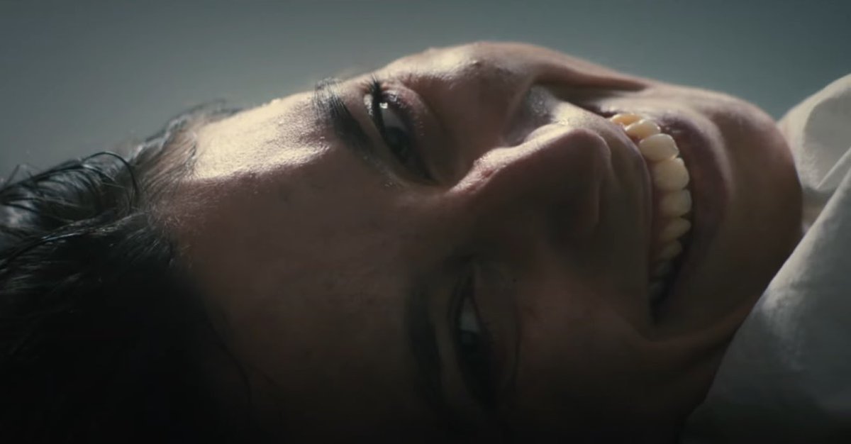 JakeTheFilmGeek's tweet photo. My jaw was on the floor after finishing #TheFirstOmen ! Arkasha Stevenson crafts a vicious story of religion + power with dreadful atmosphere + a haunting score + some gnarly body horror. Nell Tiger Free gives an unforgettable performance. The best Omen film next to the original https://t.co/Y2ggBfh0wZ