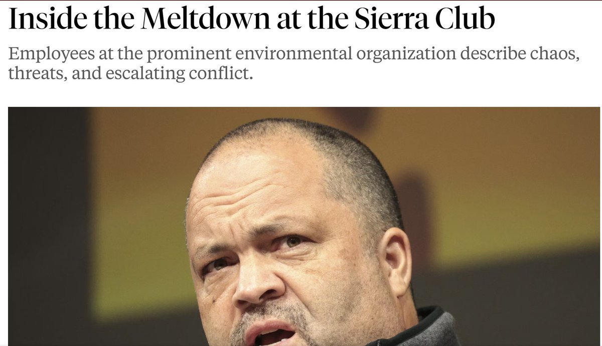 PWUnion1's tweet image. Enough is enough. 

It's time for the @SierraClub Board of the Directors to take decisive action to #SavetheSierraClub and let our members get back to doing the work that we have dedicated our lives to. 

newrepublic.com/article/180435…
