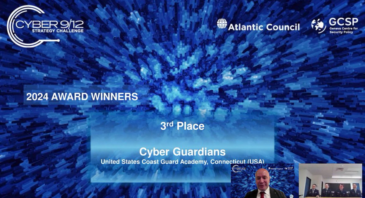 Well done to all the teams who competed at the 2024 Geneva #Cyber912 Strategy Challenge in partnership with @AtlanticCouncil @CyberStateCraft! 👏 A huge thank you to fantastic sponsors @usmissiongeneva & @EDA_DFAE & to the organising teams for making this edition a success!