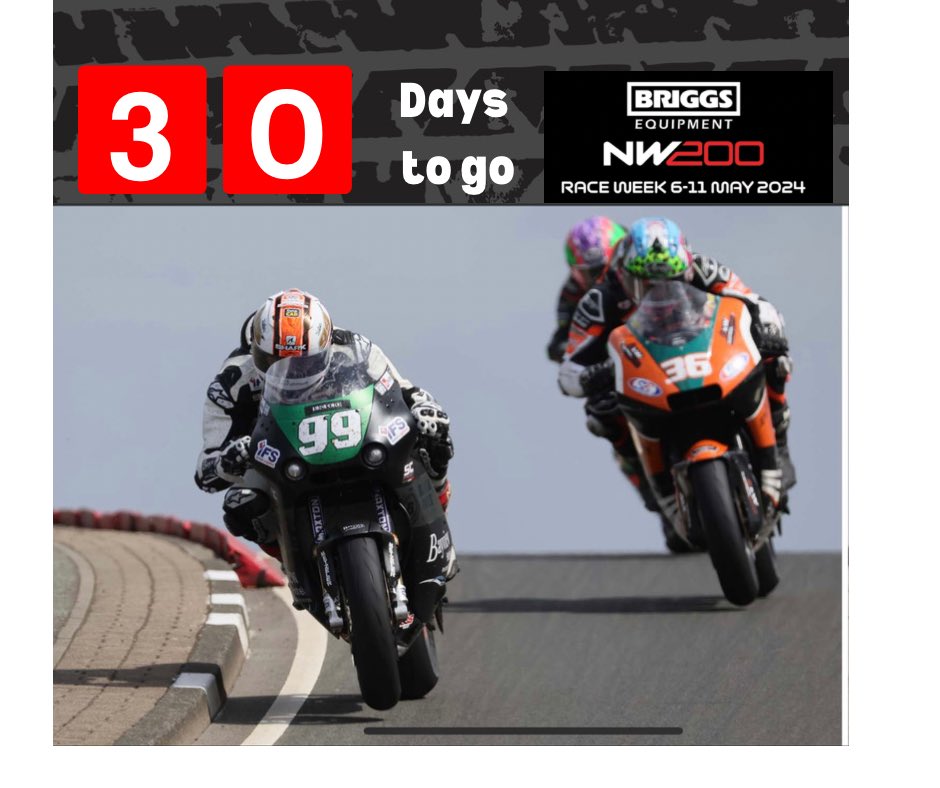 The @briggs_niroi Race Week 2024 is only 30 days away and it’s all hands on deck now to get everything ready. Hope you have all of your bookings made and plans in place too! #NW200 #northwest200 #irishroadracing #massstart #roadracing #slipstream #northcoast