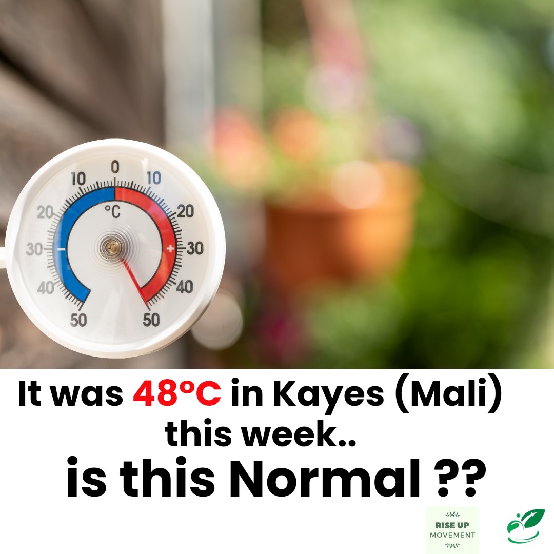 It was 48°C in Kaye (Mali) this week, Is this normal ? Isn't that enough to take action for climate? #ActNowOnHeatwaves