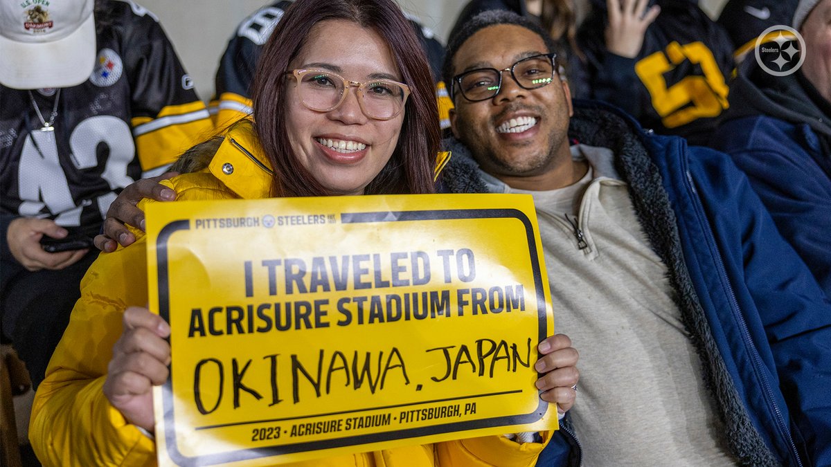 Going the distance to be with #SteelersNation on gameday 🙌🌍

#FanFriday | #HereWeGo