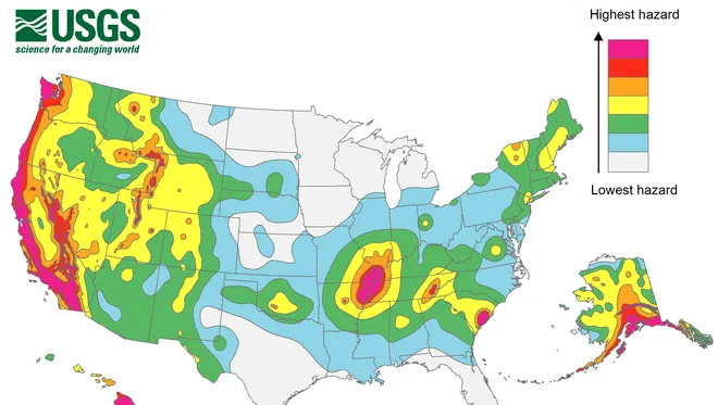 How can you have an #earthquake in such unusual places? There are weaknesses in the Earth's crust in many locations around the world, where the crust tried to break. 
That is why places like the east coast and the New Madrid Seismic Zone are active (plus induced quakes in KS/OK).