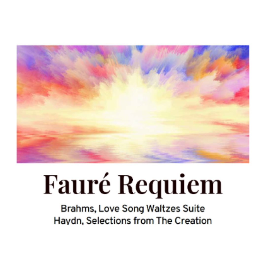 Masterworks of Oakville Chorus & Orchestra invites you to their upcoming concert. FAURÉ REQUIEM Saturday, April 13th at 8 pm Sunday, April 14th at 3 pm The programme includes Brahms, Love Song Waltzes Suite and Haydn, Selections from The Creation masterworksofoakville.ca