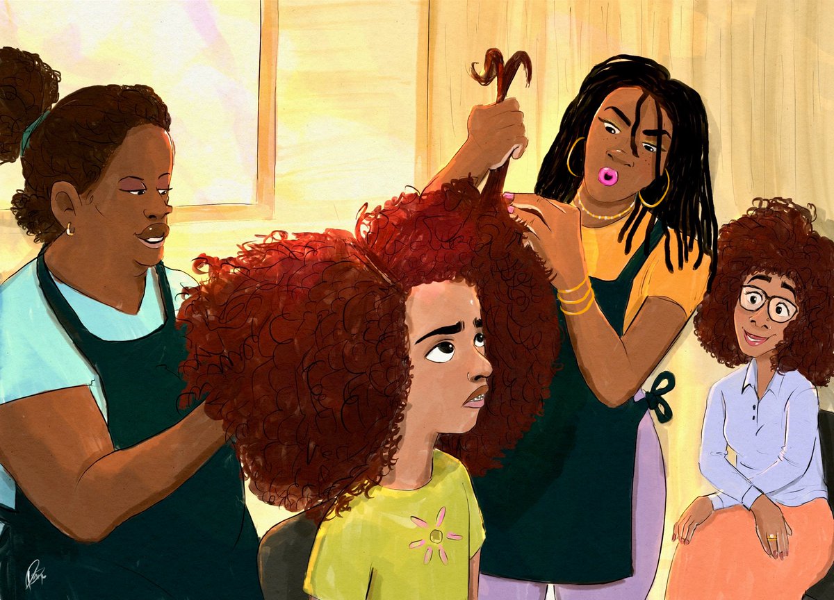 Embrace the beautiful spectrum of our melanin. Diverse, powerful, and enough✊🏿✊🏾✊🏽. Beauty salons and barbershops are a place of community. Do you remember your first time at one of these establishments? Tell us your story in the comments. 

#ArtisticBeauty #BlackSalonMagic