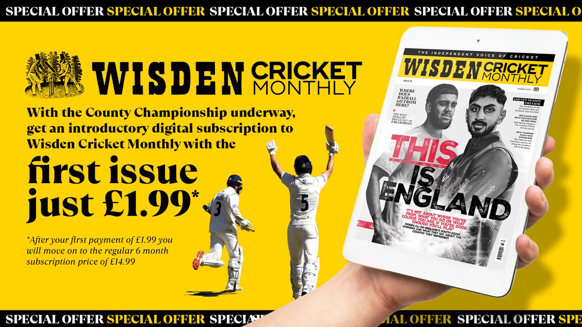 Wisden Cricket Monthly new season special digital offer 👀⬇️ pocketmags.com/offer/trinorth…