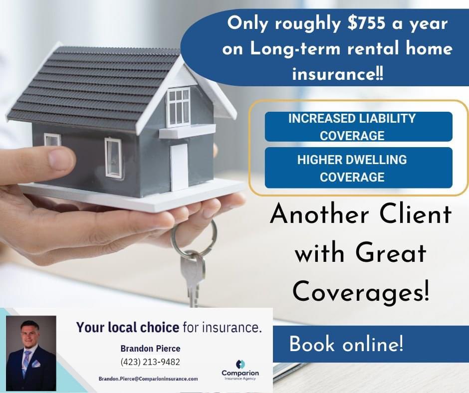 Woah! Only roughly $755 a year for Long-term rental home insurance! #TNTrustedinsuranceagent #VAtrustedinsuranceagent #Landlordhomeinsurance #Homeinsurance #Investmentproperty #Localinsuranceagent