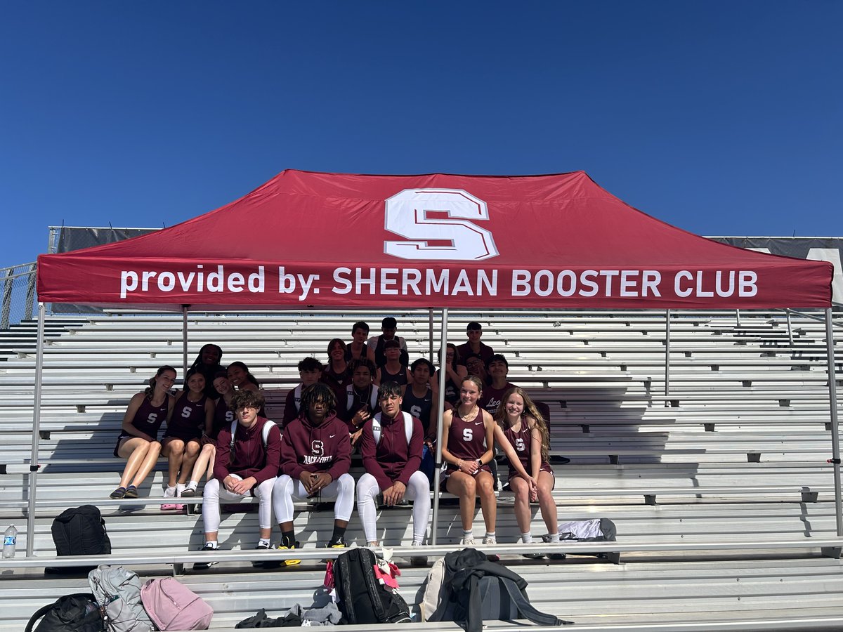 Thank you Sherman Athletic Booster Club for providing our Athletes some much needed shade during the District Track Meet!  <a href="/SHBearcatATH/">Sherman Bearcat Athletics</a>