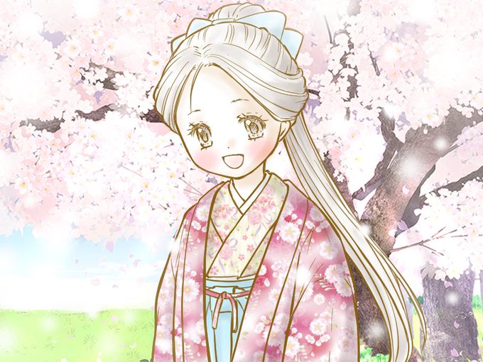 「桜 着物」のTwitter画像/イラスト(新着)｜5ページ目