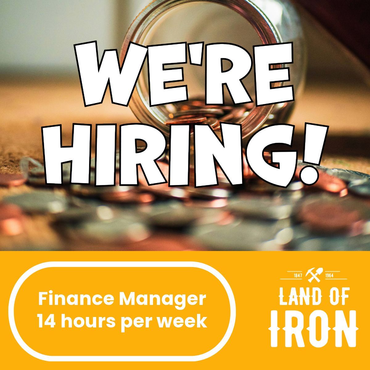 We're looking for a part-time Finance Manager to join our friendly team at Land of Iron. If you've got a financial or accountancy background and want to work at a forward-thinking heritage organisation, this could be for you. Full details on our website: buff.ly/4atQc9K