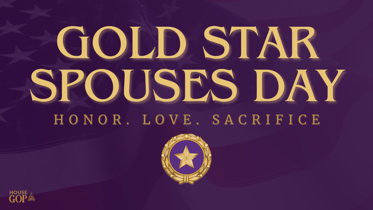 On #GoldStarSpousesDay, we honor the spouses of our fallen service members who bravely served our nation. We will always be grateful for your sacrifice that gives America her freedom.