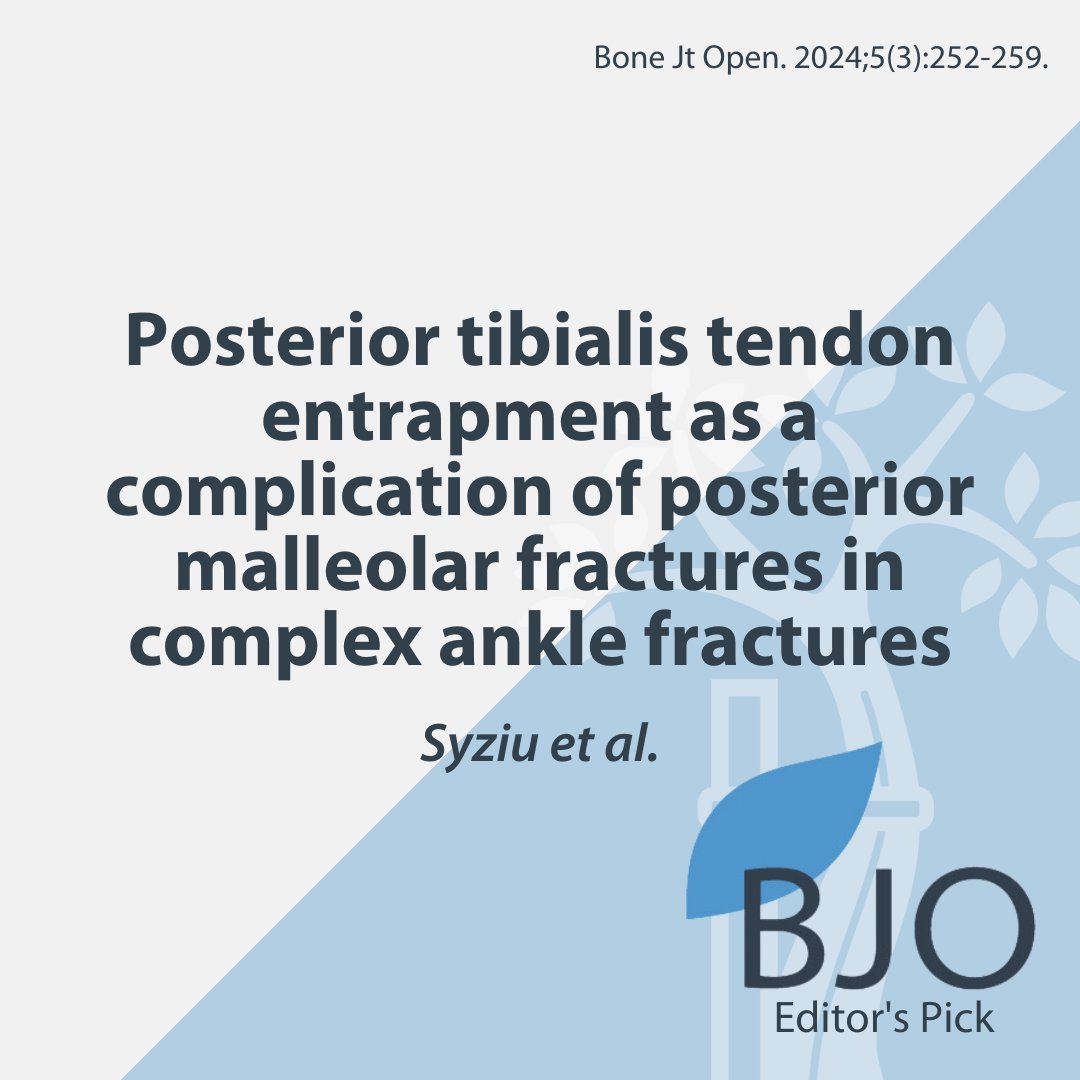 An important condition to diagnose. A good paper guiding clinicians on the management of this rare but serious complication. #Fracture #BJO #FOAMed @AngelaSyziu @junaidaamir01 @Drlyndonmason boneandjoint.org.uk/article/10.130…