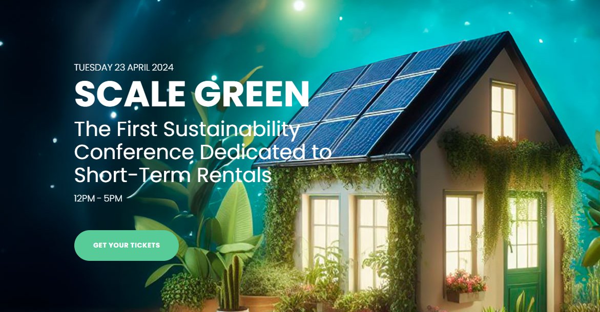 So excited for this groundbreaking initiative, it will be the first conference in the world for sustainability in short-term rentals. Hope to see you there! green.scalerentals.show/#tickets #shorttermrental #propertymanagement #sustainability #vacationrentals