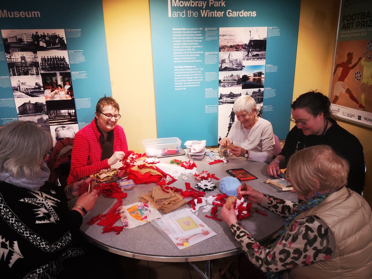 Our next Threads session takes place tomorrow 😀 Threads is a social, self-help group who meet monthly to work on individual projects and share their skills 🧵 📅 Tuesday 16 April 📌 Drop-in from 1pm-3pm 🎟️ sunderlandmuseum.org.uk Why not come along and find out more!