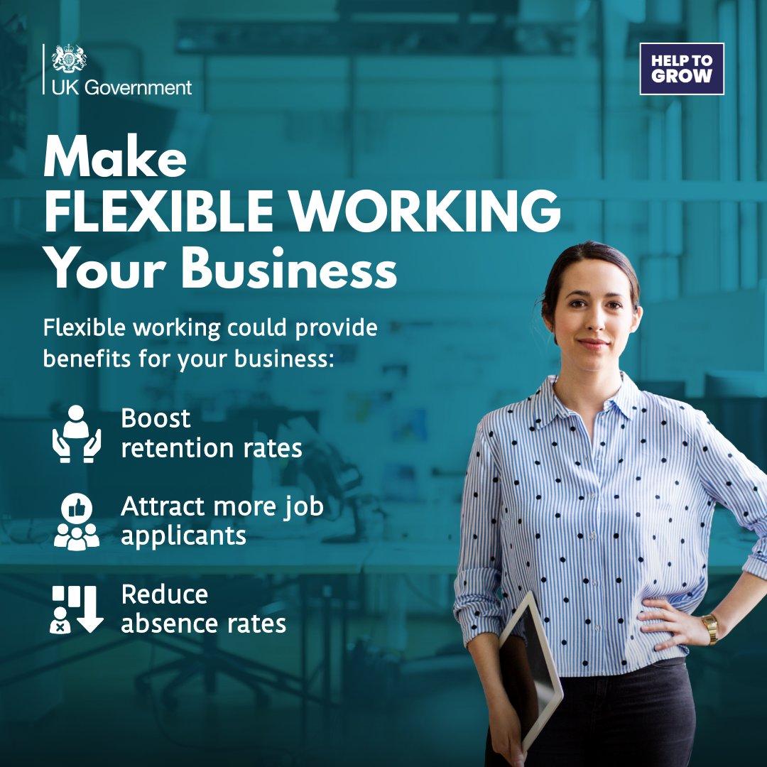 Did you know that from 6 April 2024, businesses will need to change how they manage flexible working requests from employees? Learn about the legal changes and business benefits at gov.uk/flexible-worki… #FlexibleWorking