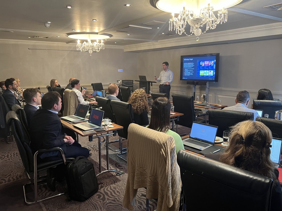 We're thrilled to launch our #CyberResilience education series in the EU, starting with our #HackerSalon in Dublin! Our team equipped brokers with the knowledge to effectively assess #cyberrisks and provide tailored #cyberinsurance solutions. 🙌👨‍🏫