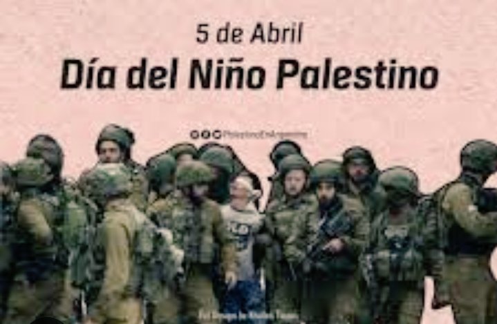 #CISPAlDia #5Abr
Establecida en 1995 por Yasser Arafat – entonces líder de la Autoridad Palestina – para resaltar el impacto de la ocupación colonial israelí en los niños, la fecha fue adoptada por el Fondo de las Naciones Unidas para la Infancia (Unicef).
#somospueblohumanista