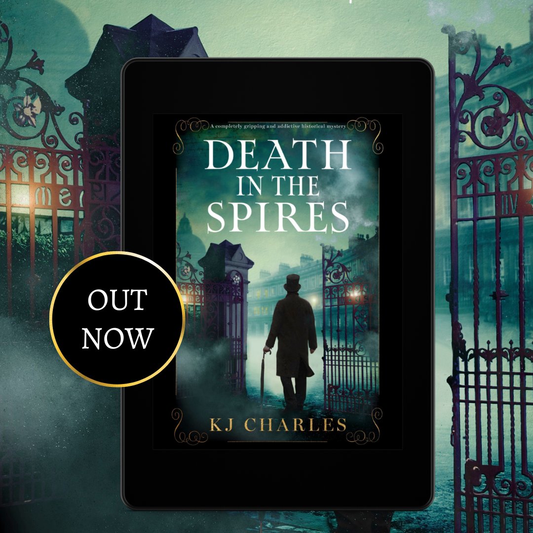 1905. A decade after the murder of Oxford student Toby Feynsham, the case remains unsolved... We couldn't be more excited that it's publication day for Death in the Spires: A gripping and addictive historical mystery by @kj_charles !! Buy it NOW: geni.us/233-rd-two-am