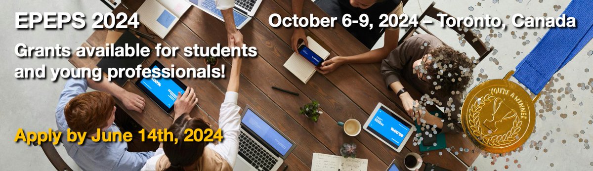 Graduate student and young professional grants are available to help junior scientists attend EPEPS 2024! Apply by June 14th:
attend.ieee.org/epeps-2024/tra…

And consider submitting a paper! 
attend.ieee.org/epeps-2024/sub…

Thanks to funding from <a href="/IEEEMTT/">IEEE MTT-S</a> @ieee EPS IEEE MTT TC-16