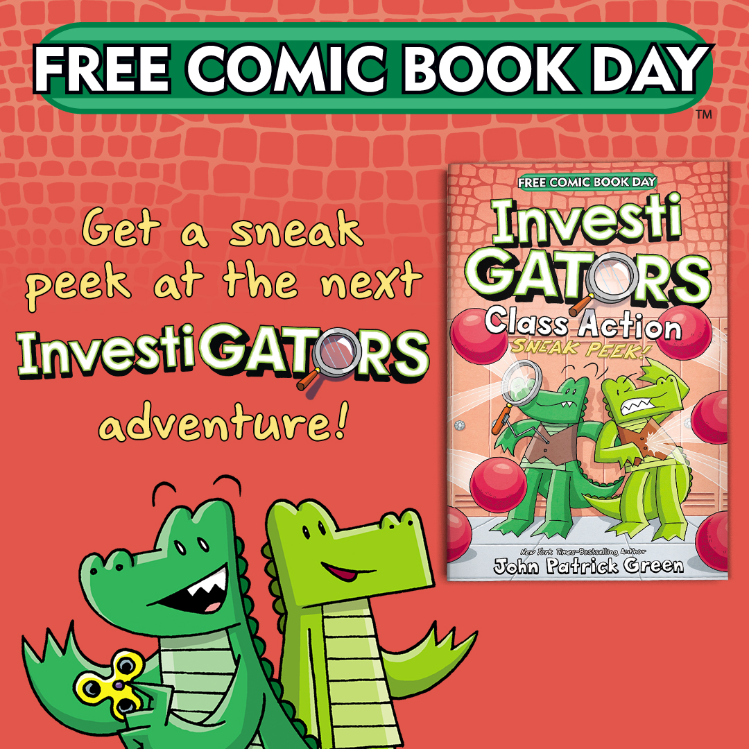 What do the InvestiGators like even better than mysteries? Free comics! Check out a sneak peek of their latest adventure this Free Comic Book Day at your local comics store. freecomicbookday.com/StoreLocator