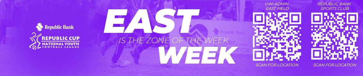 Republic Cup  National Youth Football League action returns this weekend and the East Zone is our highlighted Zone of the Week! Be sure to come on out and support our youth as they aim to go from #GrassrootstoGreatness.

#RepublicCup #RBLInFootball #PMAD