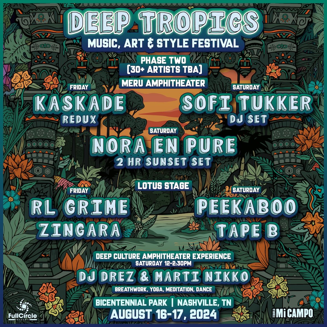 See you at our DJ set on Saturday August 17th at Deep Tropics Festival!🔥 Tickets: deeptropics.org