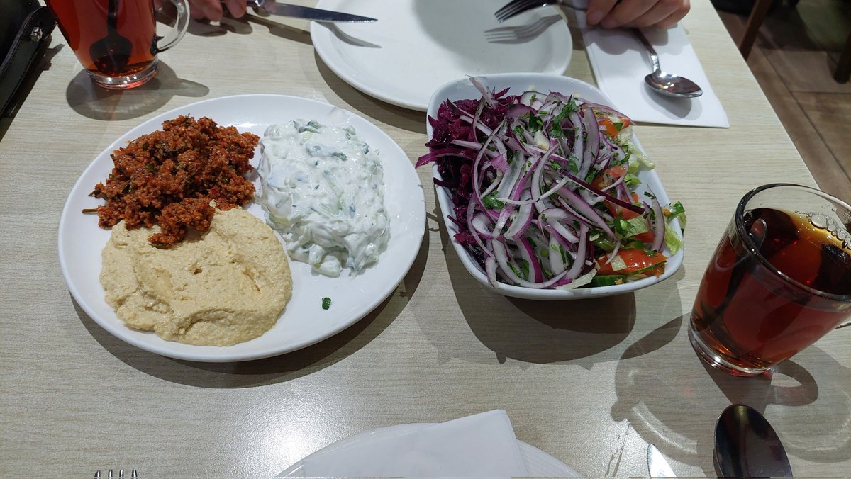 Cabbie brothers enjoying a turkish feast after a good days work.