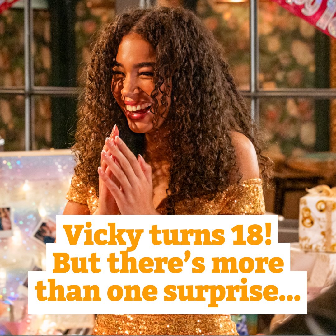 What goes down at Vicky's 18th birthday party? 😱 In this week's mag, #Hollyoaks' Anya Lawrence chats to us about Vicky turning 18 and her long-lost dad, Donny… Click below for the latest gossip ⬇️ insidesoap.co.uk/interviews/exc……ar-anya-lawrence/