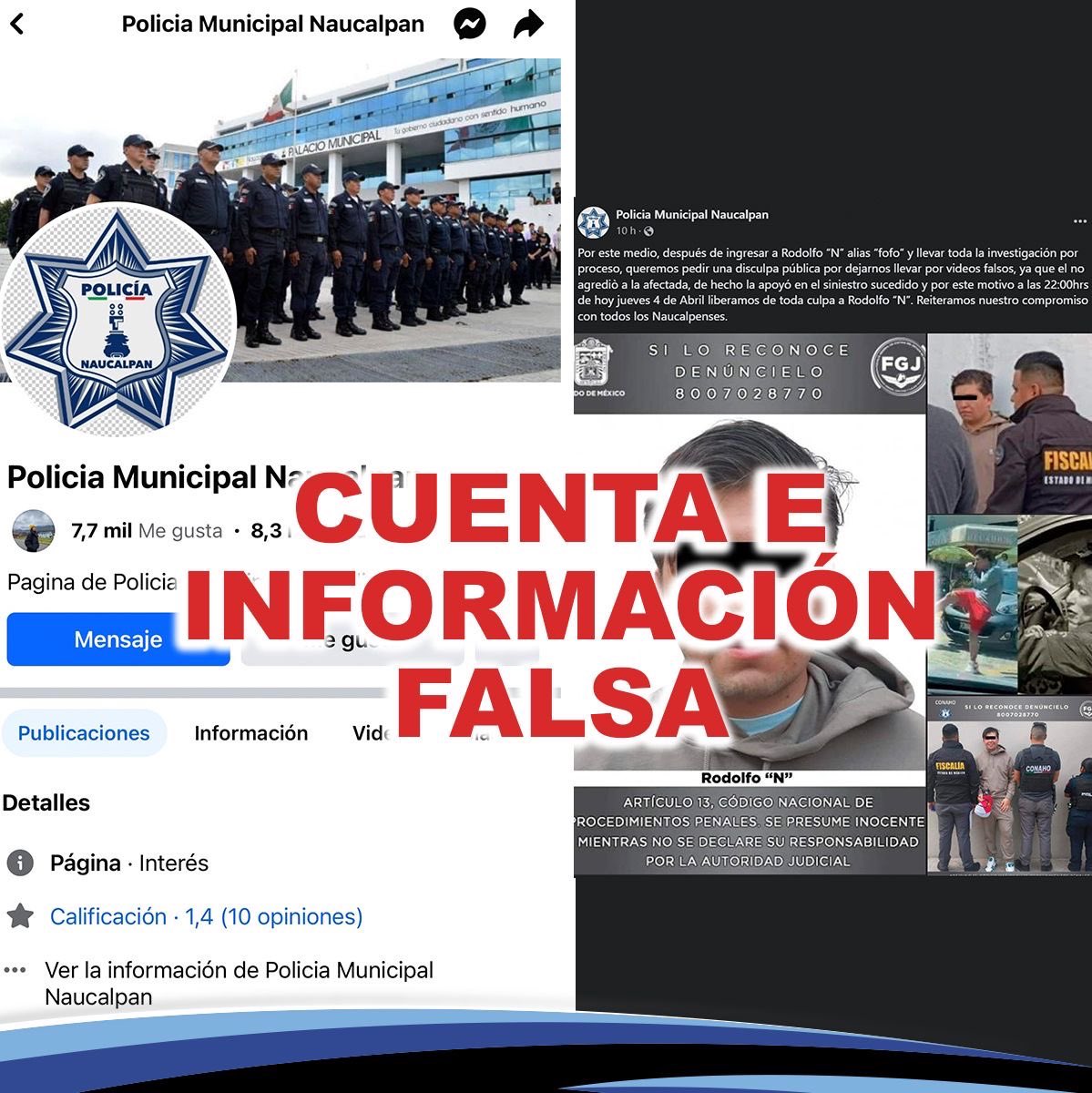 Ha estado circulando en redes sociales una PÁGINA FALSA que comparte INFORMACIÓN FALSA haciéndose pasar por nosotros. Les pedimos ignoren estas fuentes falsas y consulten solo INFORMACIÓN OFICIAL.