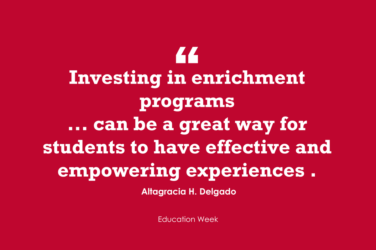 . @delgadong94 contributes to NEW @educationweek post, 'How to Make Summer School Effective and Engaging' edweek.org/teaching-learn…