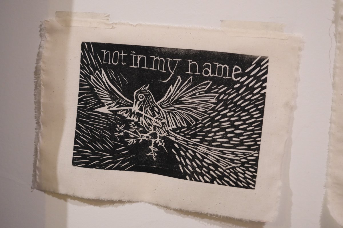 AcidDogCommune's tweet photo. Palestinian solidarity woodcut prints from yours truly https://t.co/iNjYy6Syf6