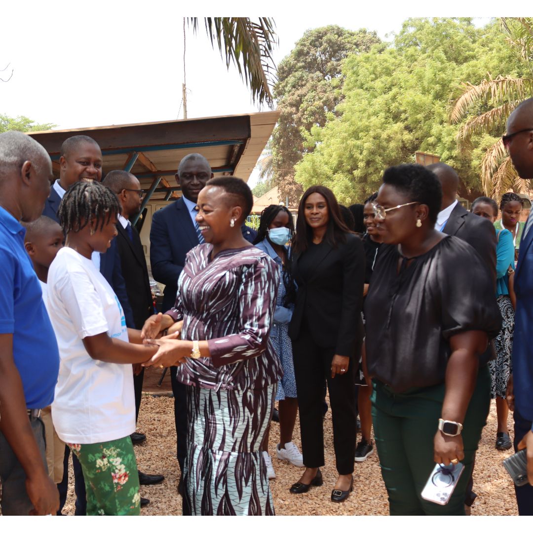SOS_GUINEBISSAU's tweet photo. Today, we received a visit from Her Excellency Mrs. Rachel Ruto, the First Lady of the Republic of Kenya, who came to visit our children in the Bissau Village. 
@soscvWCNA https://t.co/nhFNCDJDUW