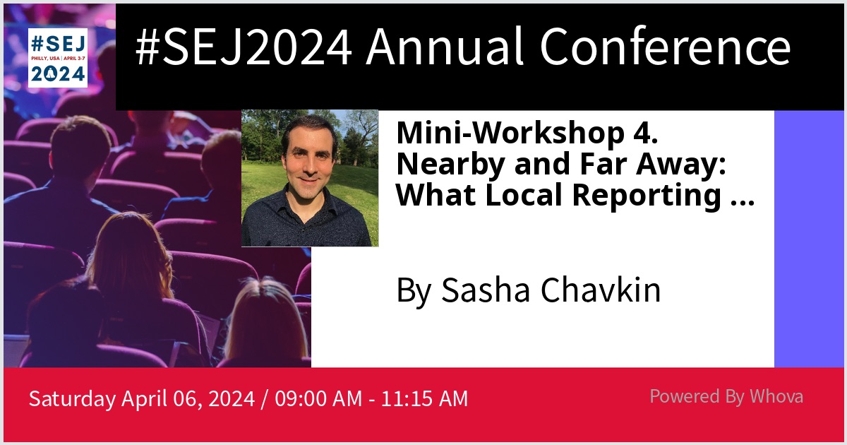 Are you at #SEJ2024 this year? Join us tomorrow for a panel on global investigations, local news & what we can learn from each other With all-star copanelists @MarinaWalkerG, @karlamendes & @deolhonosdados