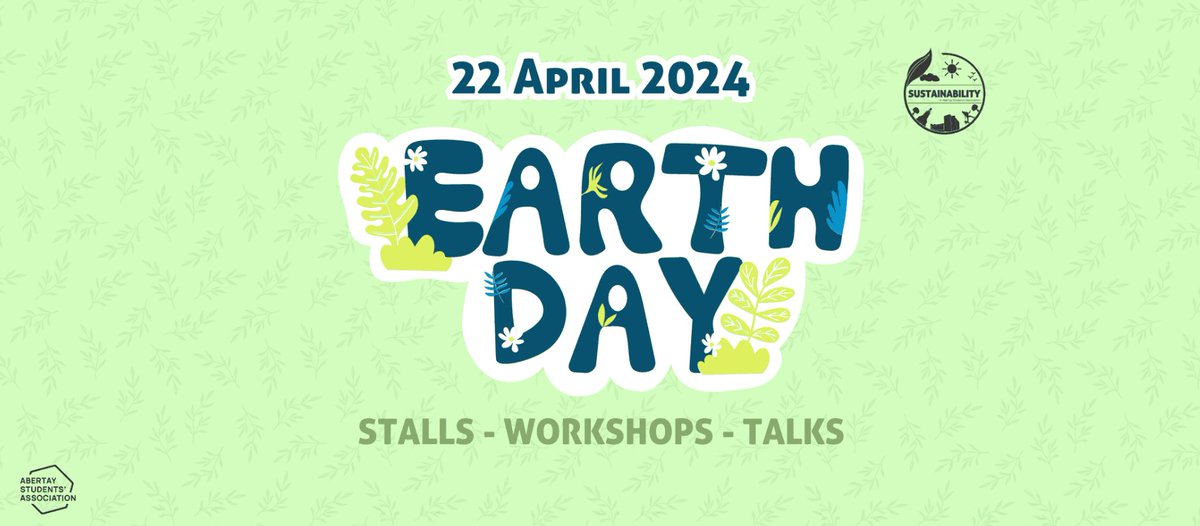 Join us in marking #EarthDay on Monday 22 April! 🌍 Our Students' Association is inviting all students and staff to a day of guest presentations, stalls and workshops focused on combating climate change and promoting sustainability 🌱 Find out more and book your free tickets 👇
