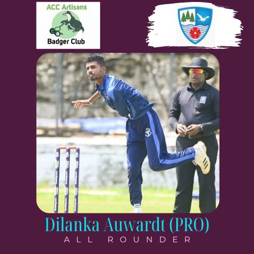 🚨PLAYER SPONSOR🚨 Our first team overseas Dilanka Auwardt is sponsored by the ACC badgers. 🦡 #UptheDale