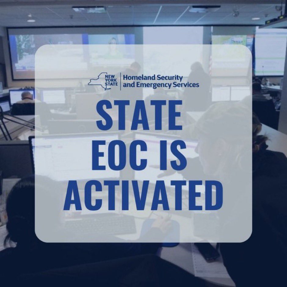 In support of the 4.8 magnitude earthquake that affected parts of NYS today, the State Emergency Operations Center has been activated. DHSES staff are working closely with our local, state & federal partners to monitor the situation & support local requests for assistance.