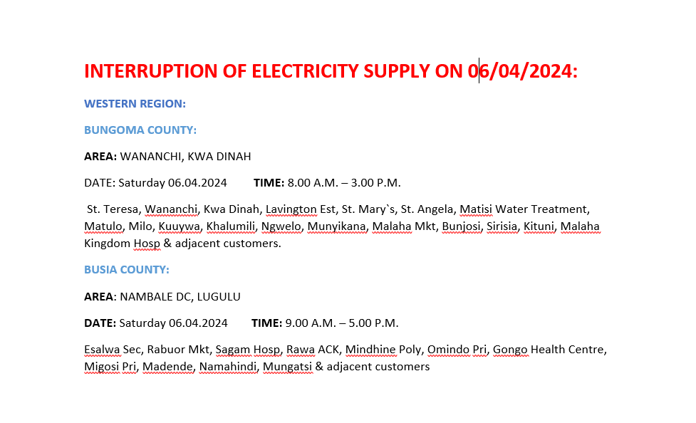 Kenya Power tweet media