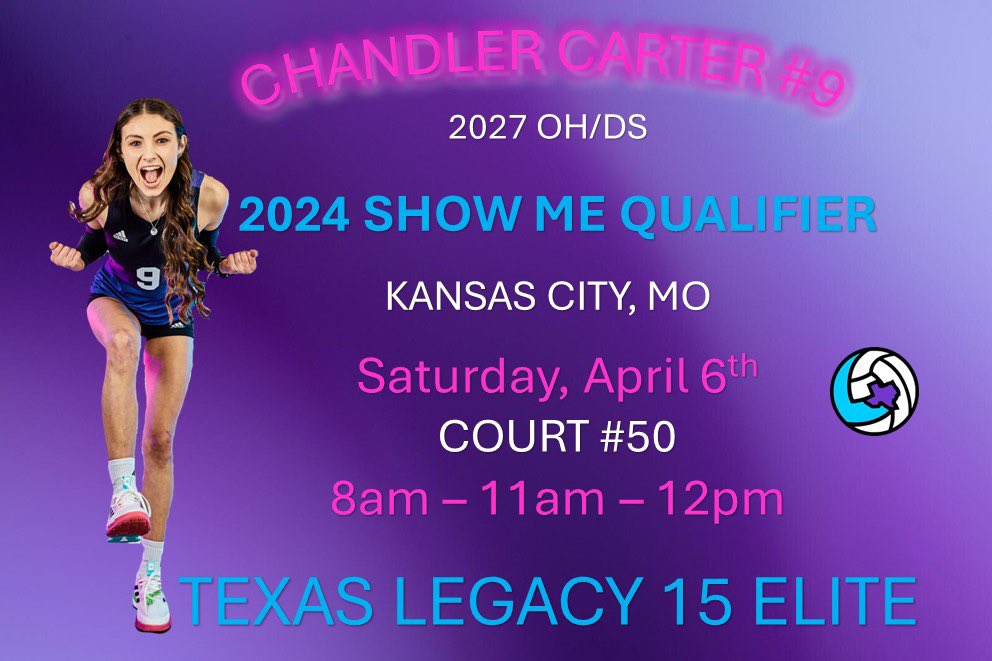Come see us in Kansas City!! 

<a href="/usavolleyball/">USA Volleyball</a> @texaslegacyVB <a href="/PDTexas/">Prep Dig Texas</a> <a href="/PrepDig/">Prep Dig 🏐</a> <a href="/PrepVolleyball/">PrepVolleyball.com</a> <a href="/kleincollinsvb/">KC Volleyball</a> <a href="/texasvbi/">Texas Volleyball Insiders</a> <a href="/vypehouston/">VYPE Houston</a> @HS_Prospect <a href="/CoachMikeDZ/">Michael DeLeon</a>