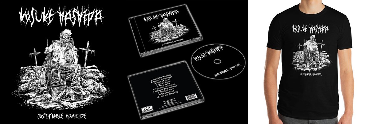 Out now!

KOSUKE HASHIDA 'Justifiable Homicide'  

Order bit.ly/kosukehashida 

#grindcore #brutaltruth #lockup #napalmdeath #nasum #nomas #pigdestroyer #repulsion #rottensound #terrorizer #wormrot @revdanwilson
@dbmagazine #abysmaldawn @AdmAbysmaldawn