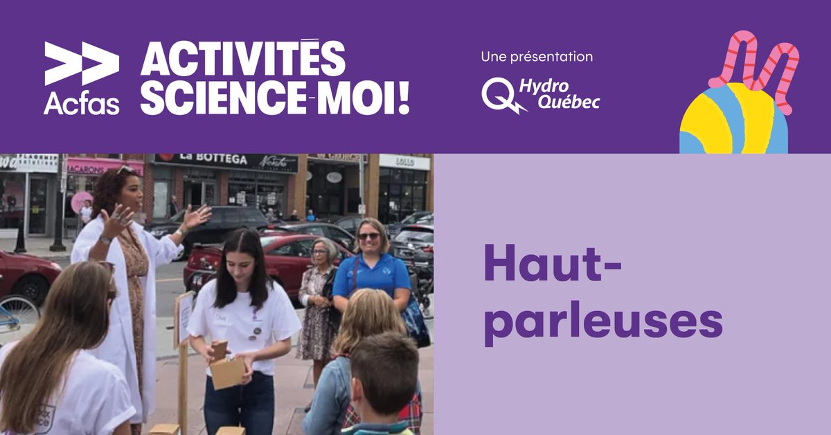 🗣️Passionné·es par les sciences? Ne manquez pas cet événement unique dans les rues d'Ottawa le dimanche 12 mai!Rencontrez des chercheuses passionnées et échangez sur leurs travaux. Une journée de découvertes à ne pas manquer! 🌟@hydroquebec @lorealcanada acfas.ca/evenements/sci…