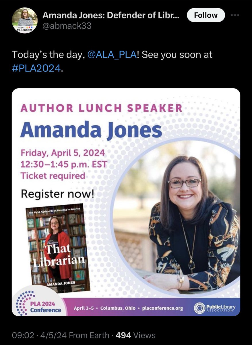 The gr—mer #ThatLibrarian is so excited to teach other #librarians (at #PLA2024, just another reason to #DefundALA) how to gr—m school kids without their parents knowing. Today’s the day! Amanda Jones @abmack33! 

#parenting #moms #dads #edchat #lalege #lagov