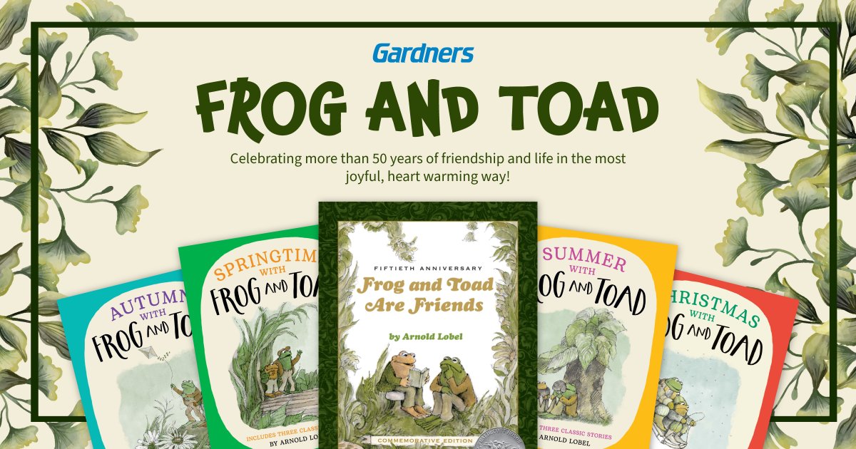 Join in the heartwarming celebration of over 50 years of friendship and joy with Frog and Toad! 🐸 Order your copies here: rb.gy/ywy1jg #gardners #booksellers #childrensbooks