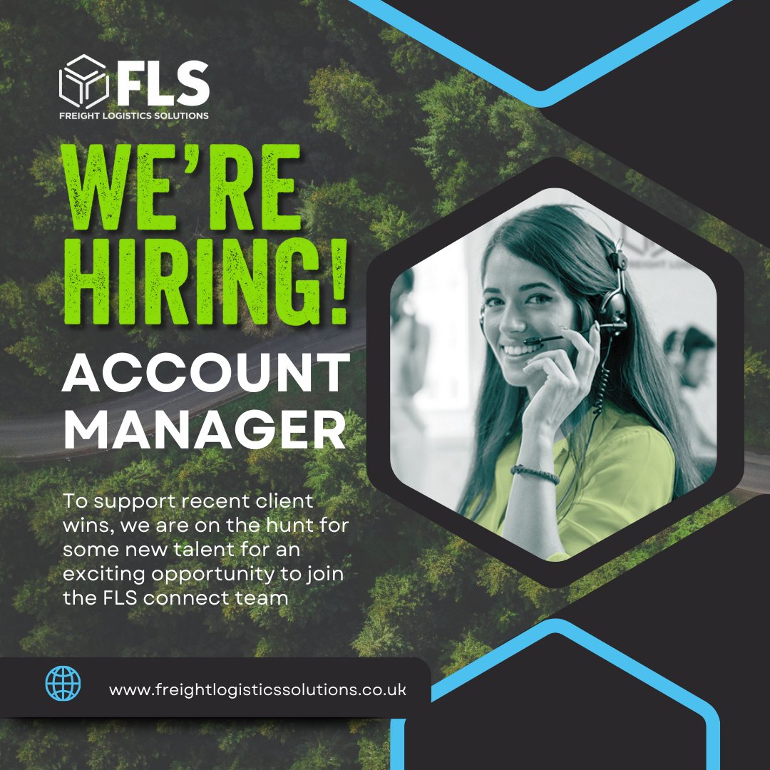 Freight Logistics Solutions (@freight_logic) on Twitter photo To support recent client wins, we are on the hunt for some new talent for an exciting opportunity to join the team as an Account Manager
If you know a talented someone - ask them to send a CV to dafydd.rosser@freightlogisticssolutions.co.uk
Full JD >
freightlogisticssolutions.co.uk/vacancies-care… To support recent client wins, we are on the hunt for some new talent for an exciting opportunity to join the team as an Account Manager
If you know a talented someone - ask them to send a CV to dafydd.rosser@freightlogisticssolutions.co.uk
Full JD >
freightlogisticssolutions.co.uk/vacancies-care…