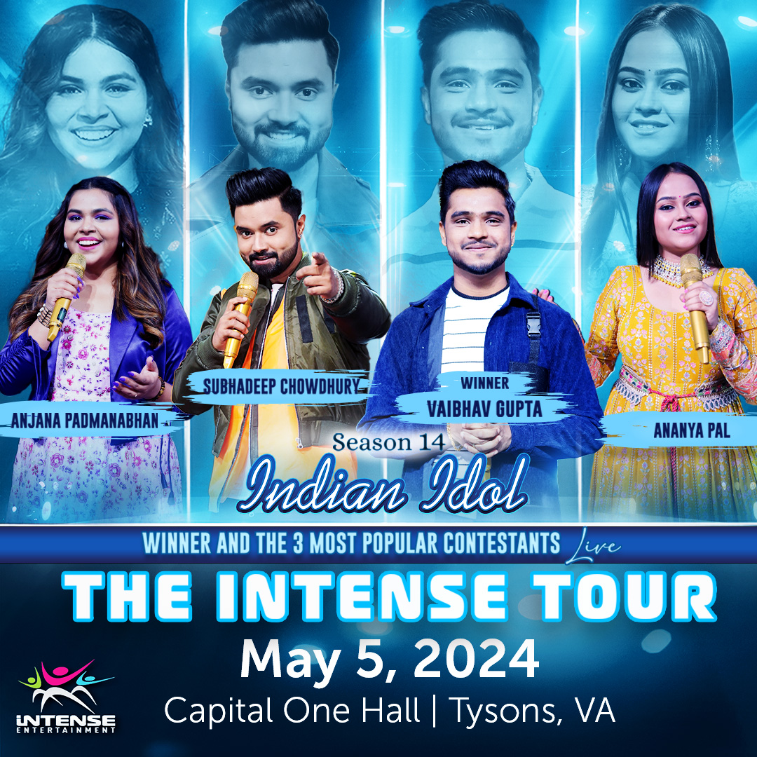 Indian Idol is a nation-wide competition among singers from diverse regions of India and competitors from Season 14, including winner Vaibhav Gupta, are coming to Capital One Hall on May 5 🎤🇮🇳 Tickets are on sale now via Ticketmaster 🎟