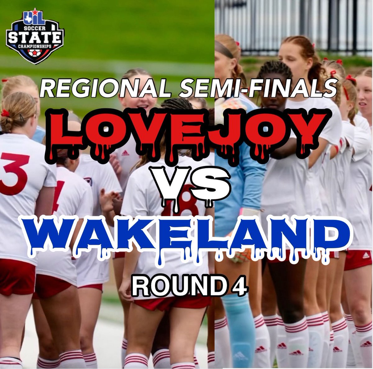 REGIONAL SEMI-FINALS!! R4️⃣
Against The Wakeland Wolverines 
✅Friday, 4/5
⏰1:00PM
📍Standridge Stadium, Carrolton 

LETS GO LEOPARDS!!! #THECHASE

@LOJOgirlsSoccer @uiltexas @LethalSoccer @UILsoccer_ @TheSoccerWire @ImYouthSoccer @iankeeble