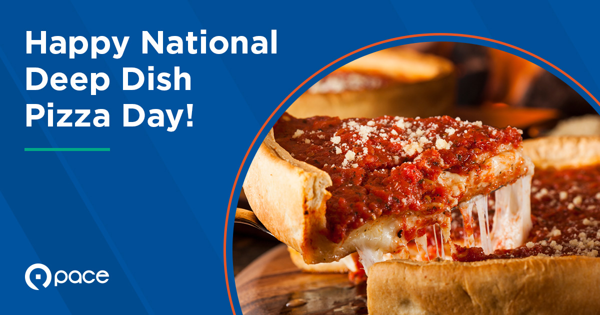 Today is National Deep Dish Pizza Day – A Chicago classic! If you’re looking to celebrate, Pace can get you to and from some of the best local pizzerias the suburbs have to offer. 🍕