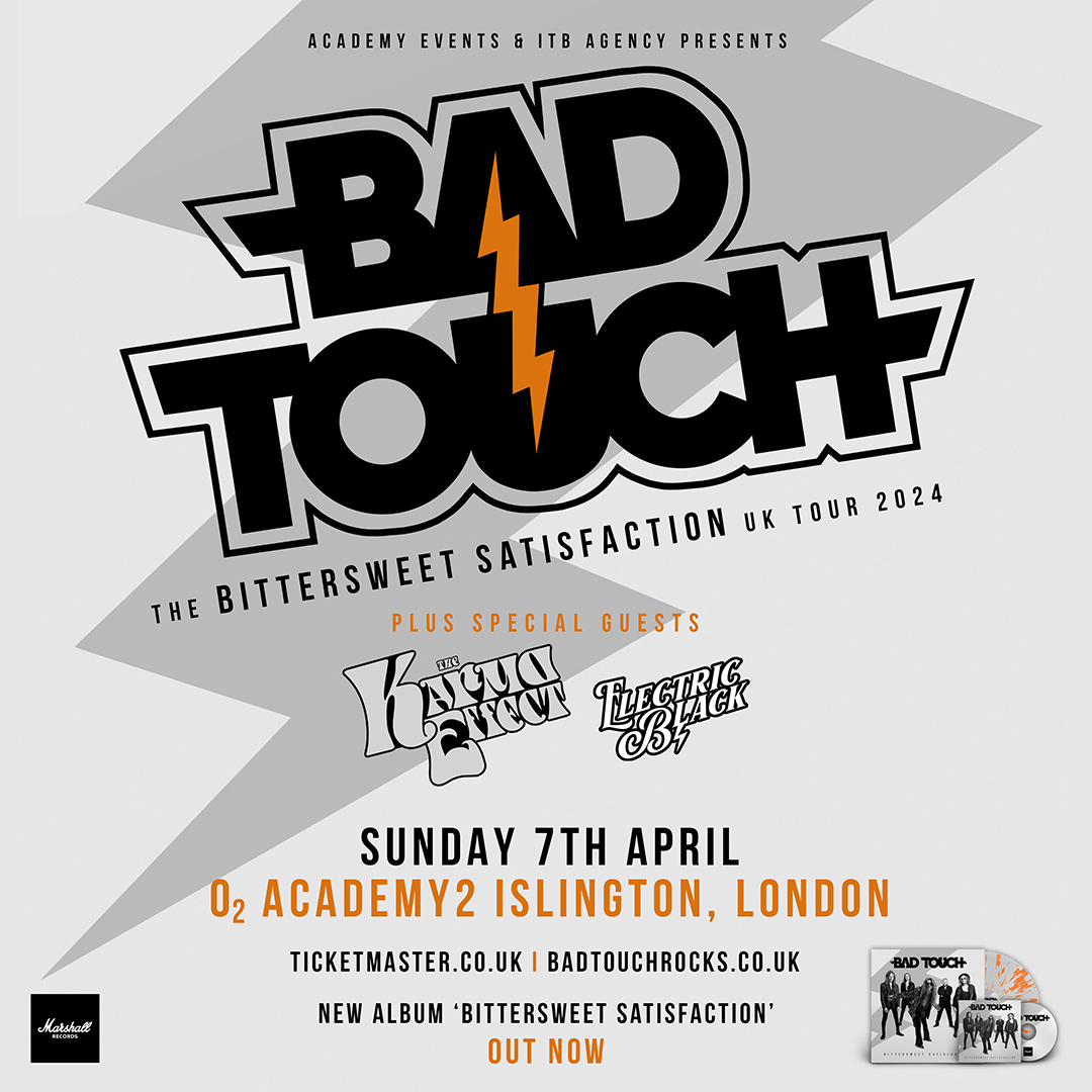 Can't wait to see Norfolk blues-rockers @badtouchrocksuk tonight 🎸 Support from @KarmaEffectUK and @ElectricBlack3. Doors at 7pm. Our usual security measures are in place - no bags bigger than A4 - please check our pinned tweet for details 🙏