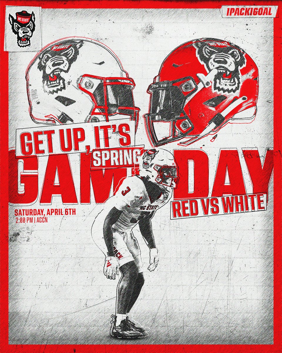 The day has arrived! 🏟️: Carter-Finley Stadium ⏰: 2 p.m. 📺: ACC Network #1Pack1Goal