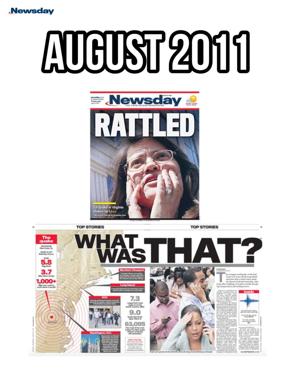 Long Island has seen its share of natural disasters: hurricanes, tornadoes, blizzards. But an earthquake? Yes, actually. Read more on previous earthquakes shaking Long Island here: nwsd.li/2c0e18