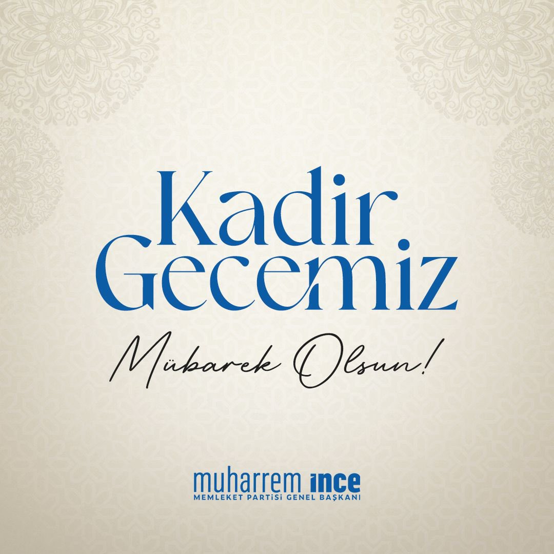 Mübarek #KadirGecesi’nin ülkemiz başta olmak üzere tüm dünyaya barış, huzur ve bereket getirmesini diliyorum. Kadir Gecemiz mübarek olsun.